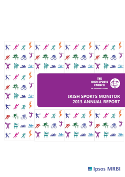 Irish Sports Monitor Annual Report 2013