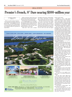 Premier`s French, O` Dare nearing $100