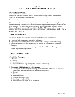 SPI 114 - Durham Technical Community College