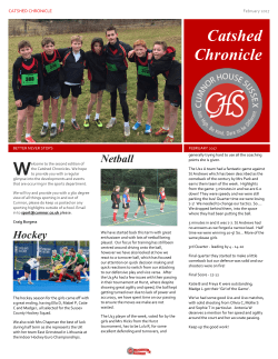 Catshed Chronicle - Cumnor House Sussex
