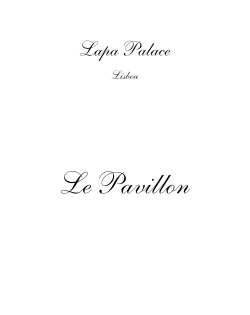 Menu - Lapa Palace