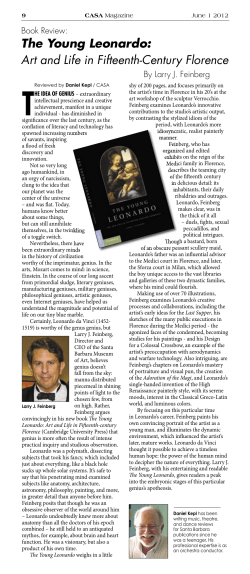 The Young Leonardo: Art and Life in Fifteenth-Century