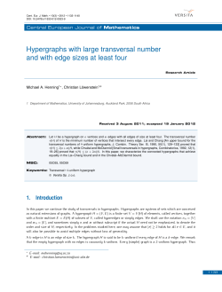Hypergraphs with large transversal number and with