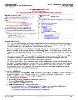 General Information - Orange Coast College