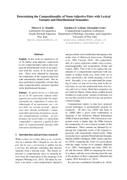 Determining the Compositionality of Noun