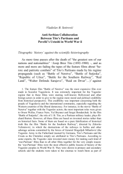 Anti-Serbian Collaboration Between Tito`s Partisans and Pavelić`s