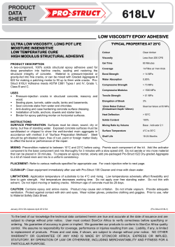 LOW VISCOSITY EPOXY ADHESIVE