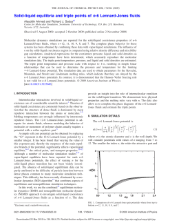 Solid-liquid equilibria and triple points of n-6 Lennard