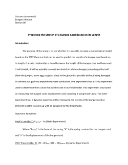 Predicting the Stretch of a Bungee Cord Based on its Length