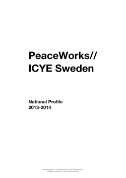 Sweden and PeaceWorks!