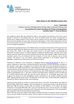 Alien biota in the Mediterranean Sea