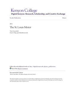 The St. Louis Motor - Digital Kenyon
