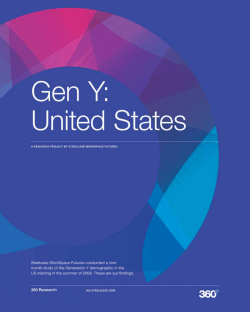 Steelcase WorkSpace Futures, Gen Y: Unite​d States