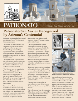 729KB PDF - Patronato San Xavier