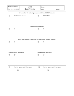 1] 5 &bull; 5 &bull; 5 &bull; 5 &bull; 5 &bull; 5 &bull; 5 2] Nine cubed 3] 6 4] 8 5] 8 6] 3 7