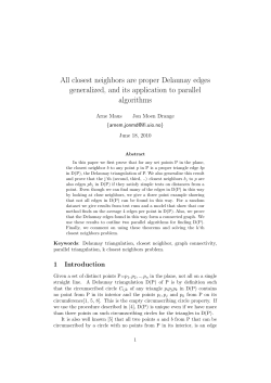 All closest neighbors are proper Delaunay edges generalized