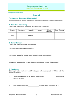 languagecaster.com Arsenal