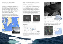 Monitoring of icebergs NRT processor for automated iceberg