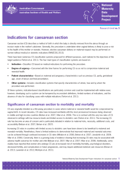 National Maternity Data Development Project