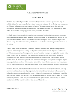 The Management Portfolio - ABC-Clio