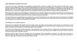 synchronised dome rotation