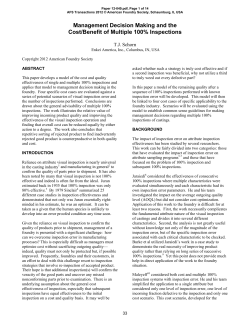 Management Decision Making and the Cost/Benefit of Multiple 100