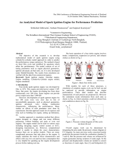 An Analytical Model of Spark Ignition Engine for