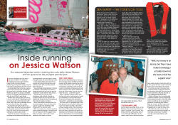 Inside running on Jessica Watson