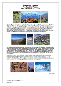 Kasbah du Toubkal ~ The Toubkal Ascent ~ JBEL TOUBKAL