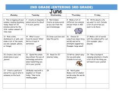 2nd grade (entering 3rd grade)