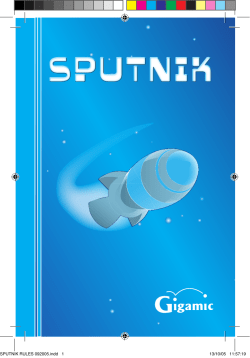 SPUTNIK RULES 092005.indd