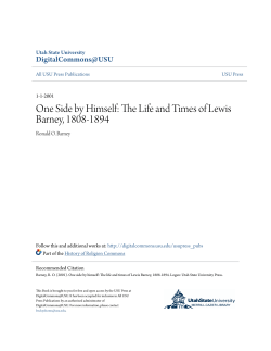 One Side by Himself: The Life and Times of Lewis Barney, 1808-1894