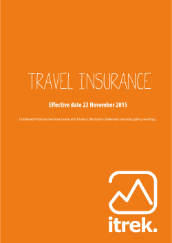 Product Disclosure Statement