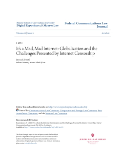 It`s a Mad, Mad Internet - Digital Repository @ Maurer Law