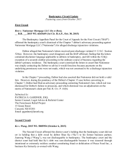 October 2015 Case Summaries