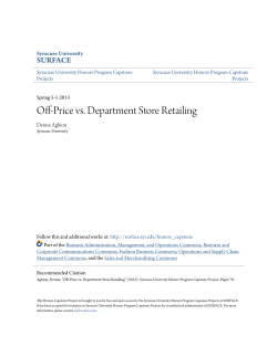 Off-Price vs. Department Store Retailing - SUrface