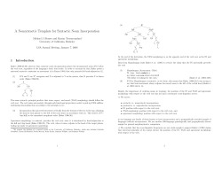 A nonsyntactic template for syntactic noun incorporation