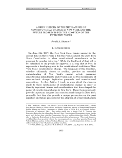 a brief history of the mechanisms of constitutional change in new
