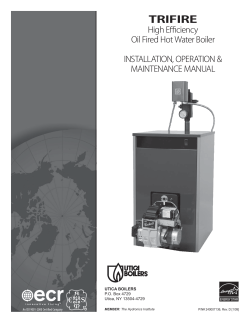 TriFire TRB IOM Rev. D 1/09