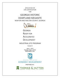 GEORGIA HISTORIC HEARTLAND MEGASITE