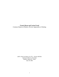 Francis Bacon and Lucian Freud