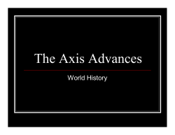 The Axis Advances