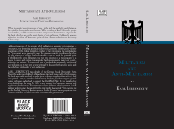 Militarism and Anti-Militarism