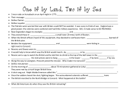 One if by Land, Two if by Sea