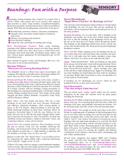 Beanbags: Fun with a Purpose - Developmental Delay Resources