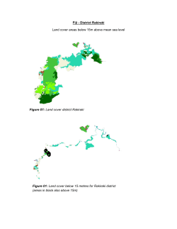 Fiji - District Rakiraki Land cover areas below 15m above mean sea