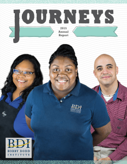 2015 Annual Report - Bobby Dodd Institute
