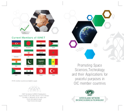 ISNET BROCHURE Final small - Inter Islamic Network on Space