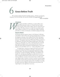 Grace Before Truth - Preserving Bible Times