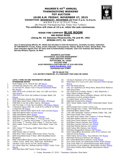 toy train auction - Maurer`s Auctions